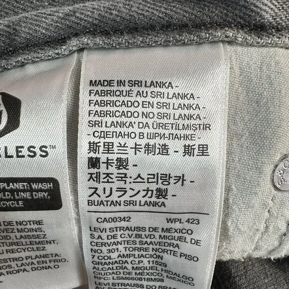 NEW Levi's LOW PRO STRAIGHT Leg Size 26 Gray Mid Rise Jeans Denim Pants 28x30 - Picture 12 of 15